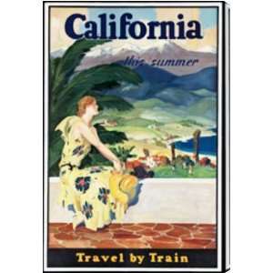  California Travel by Train AZV00343 acrylic painting 
