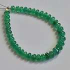 4MM 4.3MM Zambian EMERALD Smooth Rondelle Bead (10)  