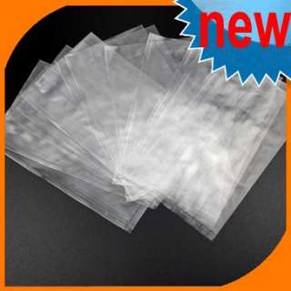 50* White 10x15.5+2.5cm w/Hang Hole Bags Ziplock Zipper Seal Plastic 