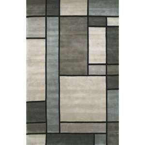   Grey / Slate Metro Modern Rug Size 36 x 56 Furniture & Decor