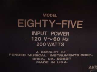 Fender Eighty Five Guitar amplifier AMP 85  