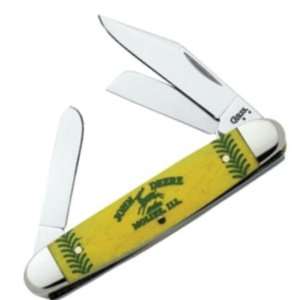 Case Knives 5956 John Deere Medium Stockman Pocket Knife with Smooth 