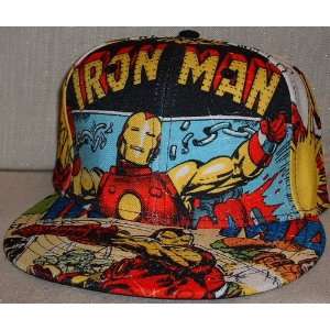 Marvel Comics IRON MAN All Over Print Baseball Cap HAT 