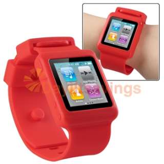 Watch Band Wrist Strap Soft Silicone Case for iPod Nano 6 6G 6th Gen 