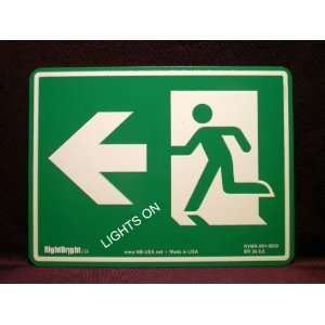  Exit Symbol   Running Man (Left Arrow) 6 X 8
