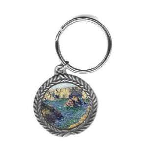  Port Donnant By Claude Monet Key Chain