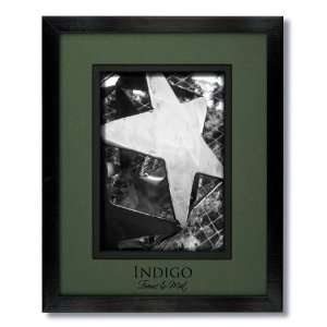 SET of 12   5x7 Black Wood Frames and Glass with Green/Black Black 