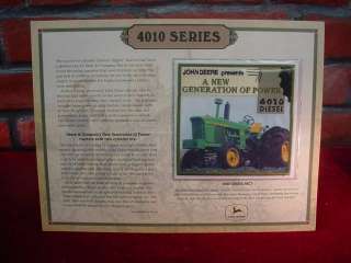 Large JOHN DEERE Farm TRACTOR Fabric PATCHES on DESCRIPTIVE CARDS 