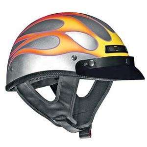  Vega XTS Flame Helmet   Small/Pearl Yellow/Orange 