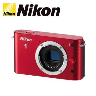 NEW NIKON 1 NIKON1 J1 J 1 MIRRORLESS DIGITAL CAMERA BODY // RED  