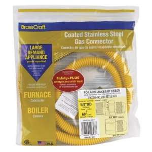  Brasscraft CSSC12E 60P Coated Stainless Steel Gas 