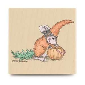  House Mouse Mounted Rubber Stamp   Mice Carrot Mice Carrot 