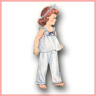 Vtg 1950s Doll Clothes Dress Pattern ~ 30 31 Lifesized Sweet Sue 