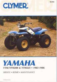 Yamaha Moto 4 YTM YFM200 225 Service Manual 1983   1986  