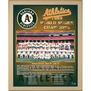  1989 Oakland Athletics World Series Championship Team 