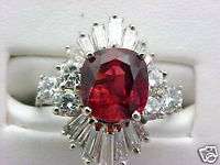 EGL CERTIFIED 4.22 NATURAL RUBY DIAMOND RING $13,900.00  