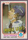 1981 82 O Pee Chee OPC Hockey Rocky Saganiuk #323 Toronto Maple Leafs 