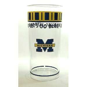  Set of 4 Michigan Wolverines Acrylic Tumblers, 19 ounce 
