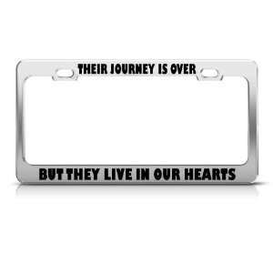  Journey Over They Live In Hearts Military License Frame 