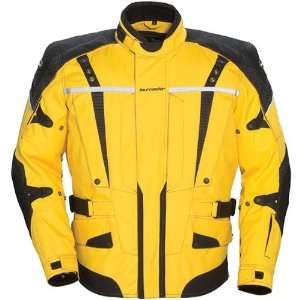   Mens Textile Sports Bike Racing Motorcycle Jacket   Yellow / X Small