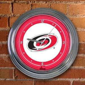  Carolina Hurricanes Team 14 Neon Clock NHL Hockey Fan Shop Sports 