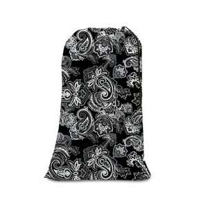 College Girl Laundry Bag   Black and White Floral
