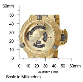 Invicta 1572 Subaqua Noma III Gold Tone w/ Titanium Links Watch  
