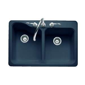 American Standard 7145.804.209 Silhouette 33 by 22 Inch Double Bowl 