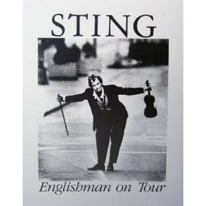  Sting English on Tour Poster 11x14 