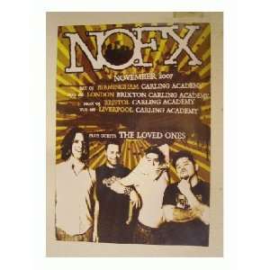  NOFX Poster N.O.F.X. Tour Poster 