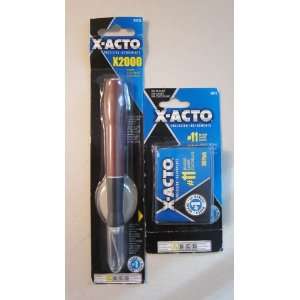  (100) X ACTO #11 BLADES X811 & X ACTO 2000 KNIFE #3722 