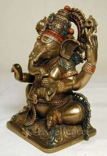 LORD GANESH Ganesha Hindu Elephant God of Success Hinduism Statue 