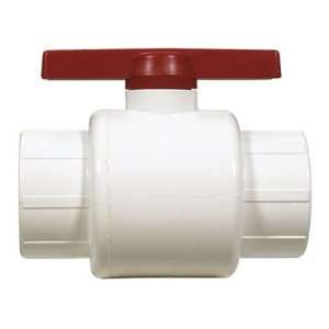    2000 T 2 Inch Threaded PVC Schedule 40 Commercial Ball Valve, White