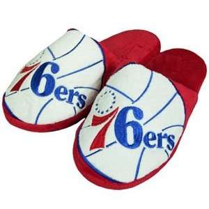  Philadelphia 76ers Big Logo Hard Sole Slippers   Large 