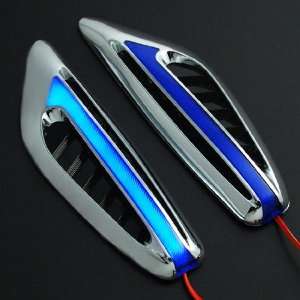  Driving Chrome Plating Blue Lens LED Roadster Coupe Turbo Racing Car 