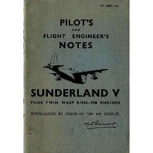  Short Sunderland V Aircraft Pilots Notes Manual Sicuro 