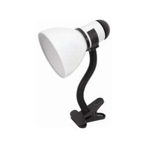  Catalina Lighting T20 Clip Lamp in White