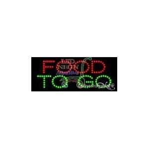  Food To Go LED Business Sign 8 Tall x 24 Wide x 1 Deep 