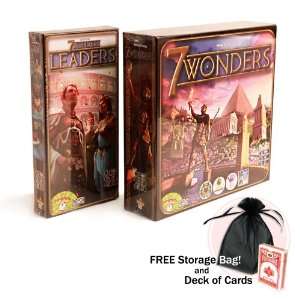  7 Wonders and 7 Wonders Expansion Pack Combo w/Free 