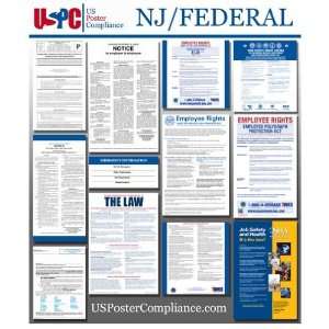  New Jersey NJ and Federal all in one Labor Law Poster for 