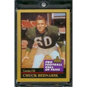  1991 ENOR Chuck Bednarik Football Hall of Fame Card #8 