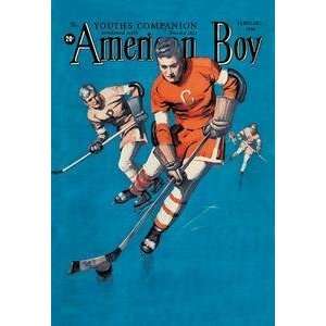  Vintage Art American Boy Hockey Cover   02623 5