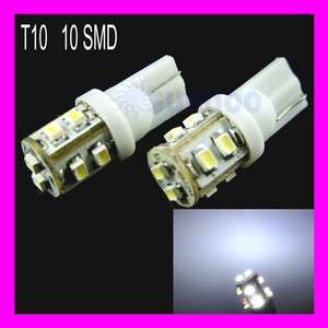 T10 168 194 Car White 10 LED SMD Light Bulb Lamp 12V  