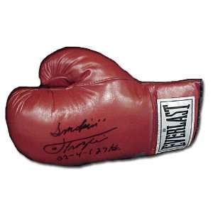 Joe Frazier Autographed Everlast Boxing Glove with Inscription of 