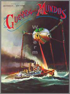 Vintage Movie Poster War of the Worlds 1953 (Spanish)  