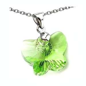 CandyGem 925 Sterling Silver Genuine .85 inch Large Peridot Green 