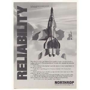  1979 Northrop F/A 18 Hornet Prototype Aircraft Print Ad 