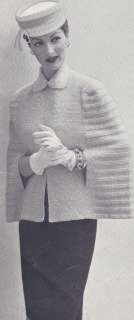 Vintage Knitting PATTERN to make Cape Coat Jacket Sweater   NOT 