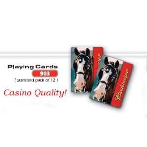  Budweiser Clydesdale Casino Playing Cards Sports 