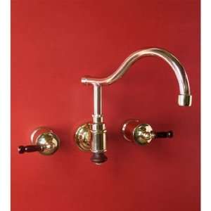  Correze Wall Mounted 3 Hole Mixer In Polished Nickel